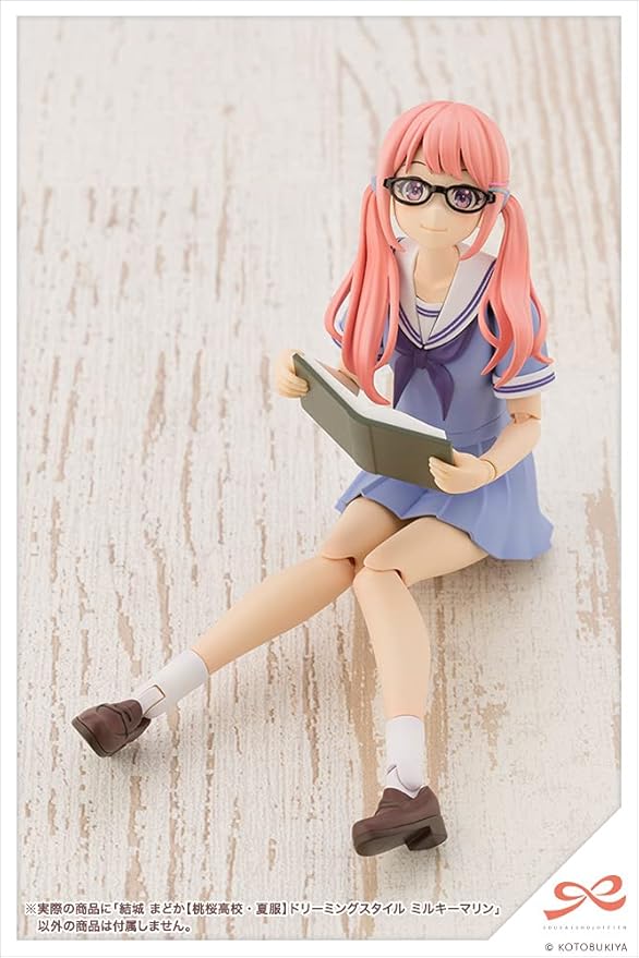 Kotobukiya Sousai Shojo Teien: Madoka Yuki (Touhou High School Summer Clothes) Dreaming Style Milky Marine Plastic Model Kit,Multicolor,JK022