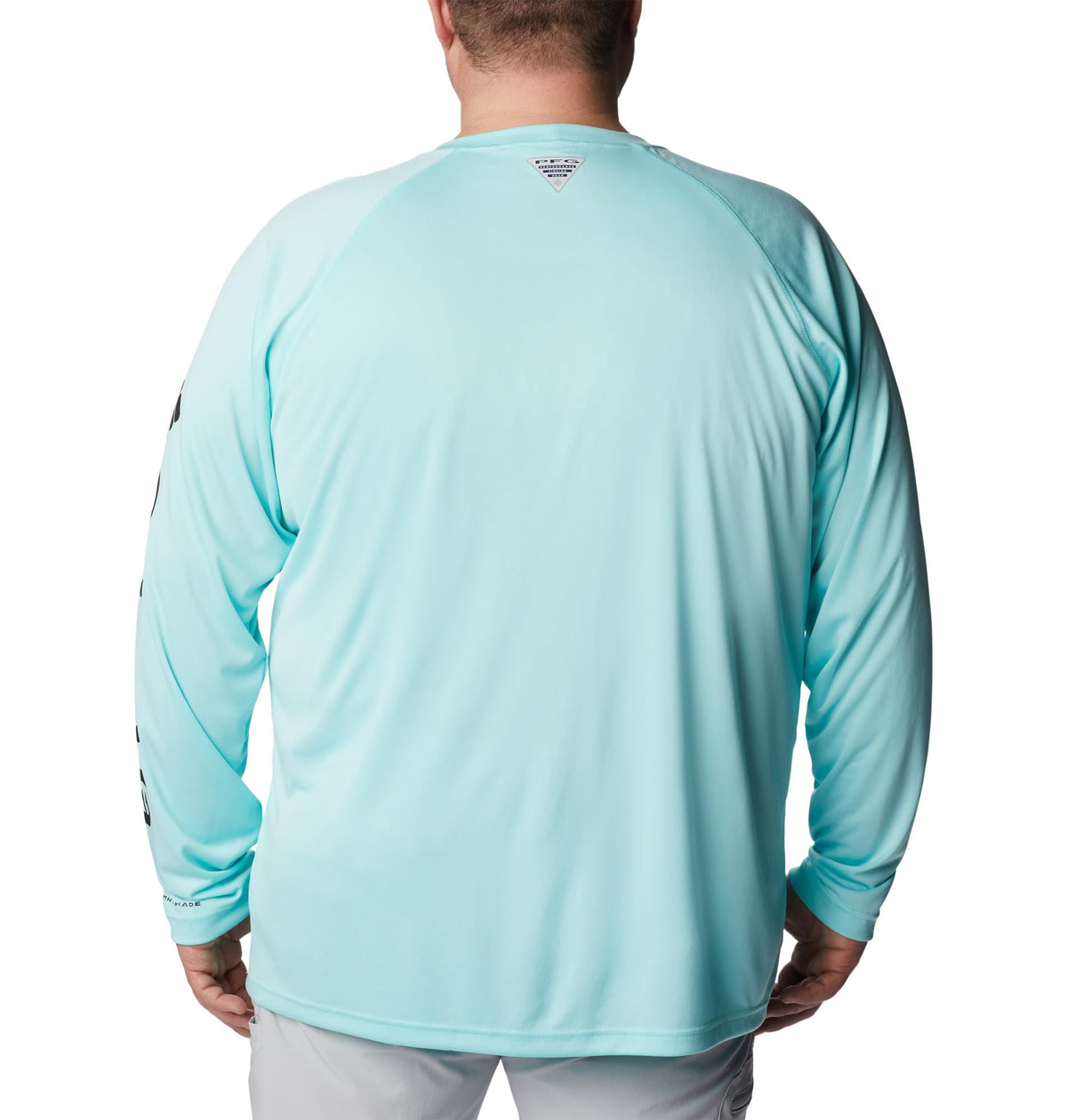 Columbia Men's PFG Terminal Tackle Long Sleeve Fishing Shirt, Gulf Stream/Black Logo, Medium