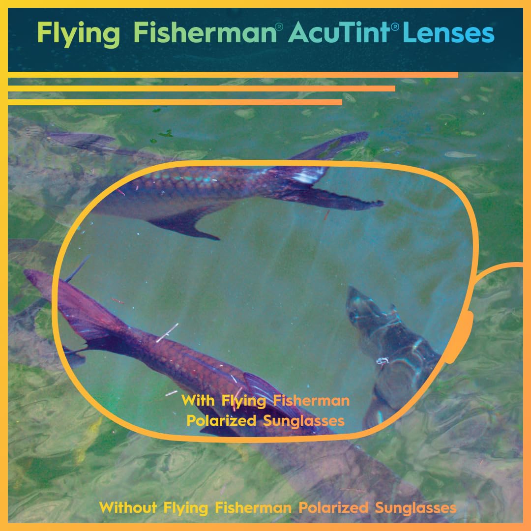 Flying Fisherman 7719BY Buchanan Polarized Sunglasses Black Yellow Amber