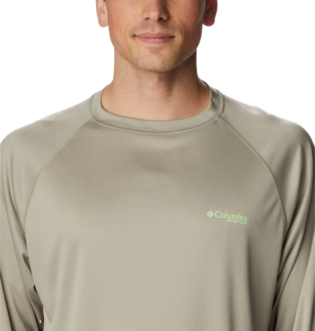 Columbia Men's Terminal Tackle Long Sleeve Fishing Shirt, Safari/Key West Logo, XX-Large