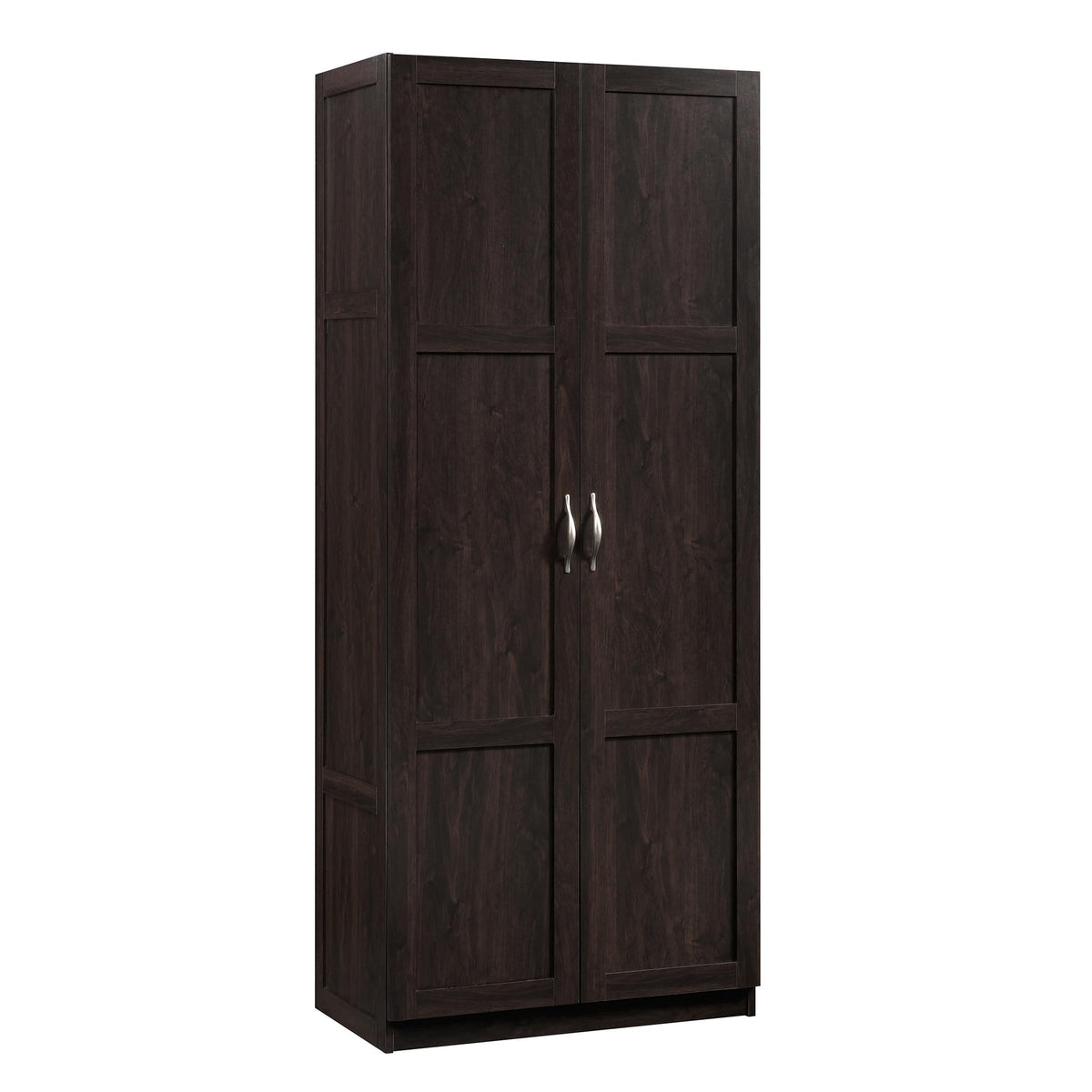 Sauder Storage Cabinet/ Pantry cabinets, 29.61 " x D: 16.02 " x H: 71.50", Cinnamon Cherry finish