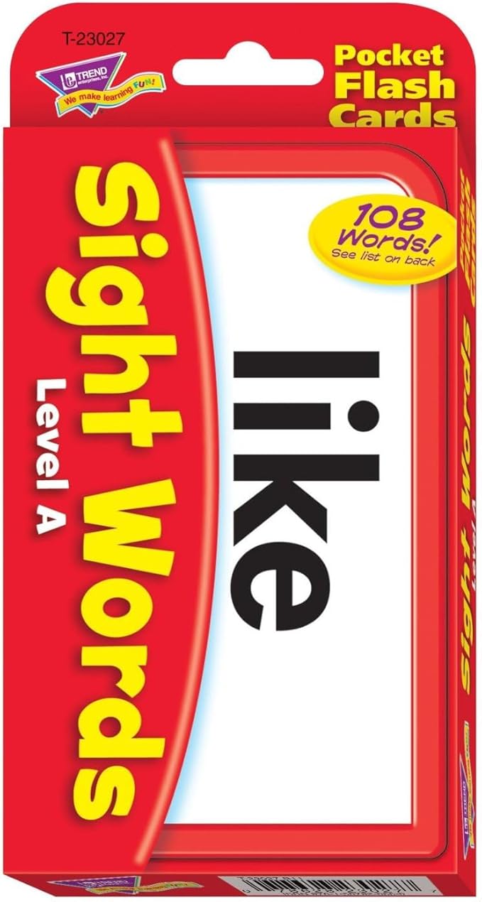 Trend Enterprises Sight Words Bundle - Pocket Flash Cards Set - for Home, Travel, Classroom