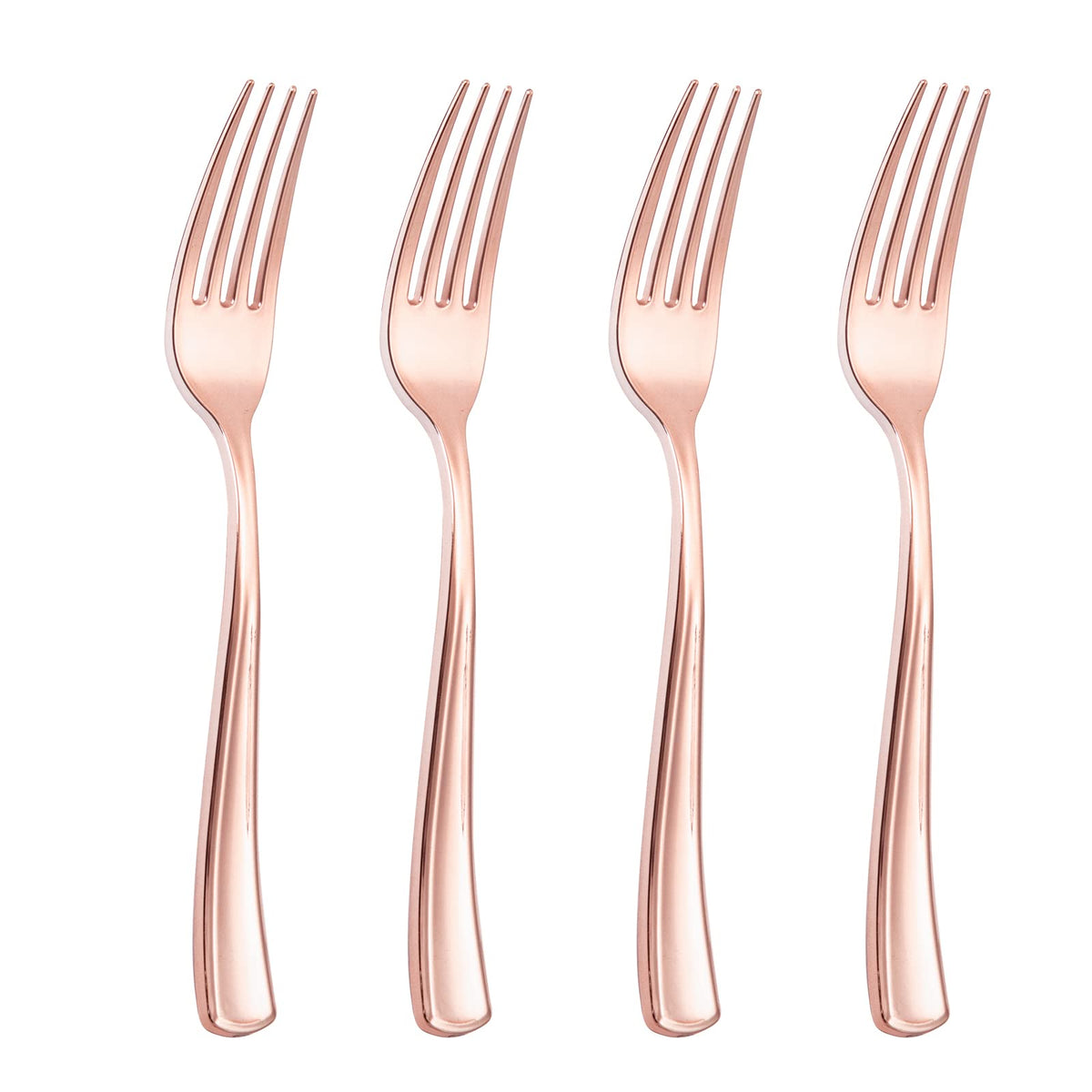 Liacere 200pcs Gold Plastic Forks - Heavyweight - 7.4 Inch Heavy Duty Forks - Gold Plastic Silverware Perfect For Parties & Weddings & Restaurants & New Year And Daily Using＆Thanksgiving＆Fall Party