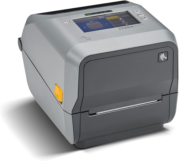 ZEBRA ZD621 Thermal Transfer Desktop Printer Color Touch LCD 300 dpi Print Width 4-inch USB Serial Ethernet ZD6A143-301F00EZ, Requires Thermal Ribbon for Use