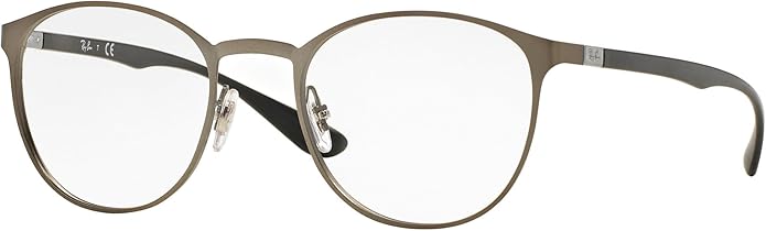 Ray-Ban Unisex Rx6355 Round Prescription Eyeglass Frames