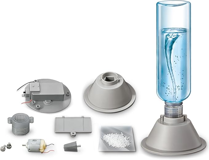 Rhode Island Novelty KidzLabs Thrilling Tornado Maker Kit - Educational Weather Experiment for Kids - Perfect for STEM Classrooms, Science Fairs, and Home Activities