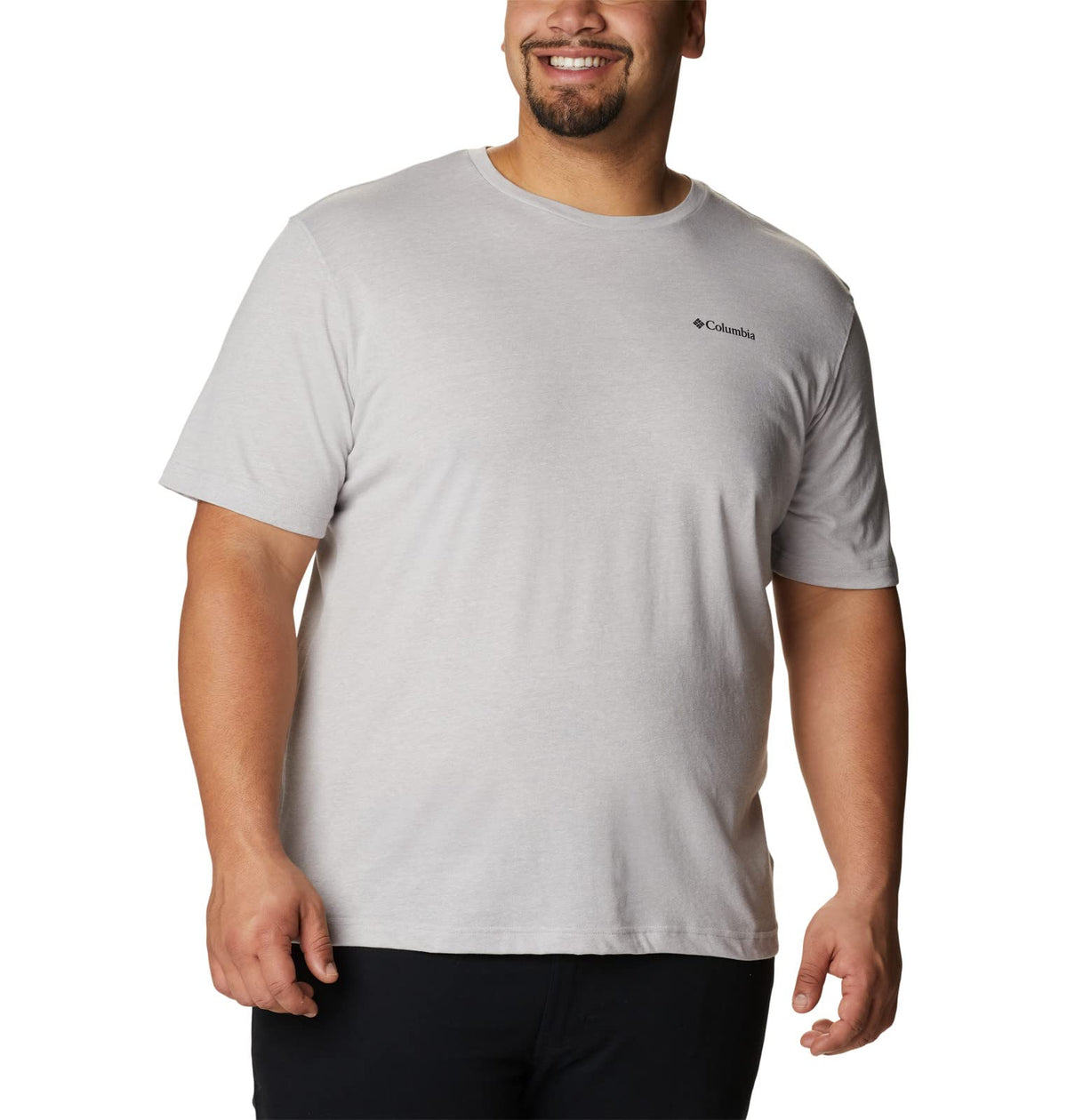Columbia Mens Thistletown Hills Short Sleeve T-Shirt, Columbia Grey Heather, Large