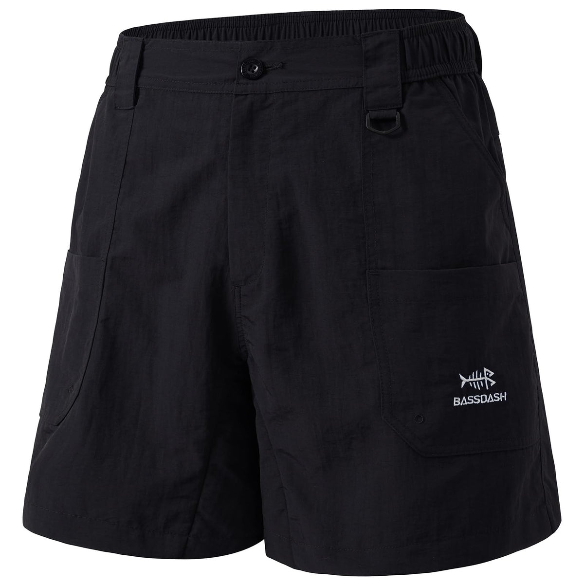 BASSDASH Men's Fishing Shorts UPF 50+ Water Resistant Quick Dry Hiking Cargo Shorts with Multi Pocket 6"