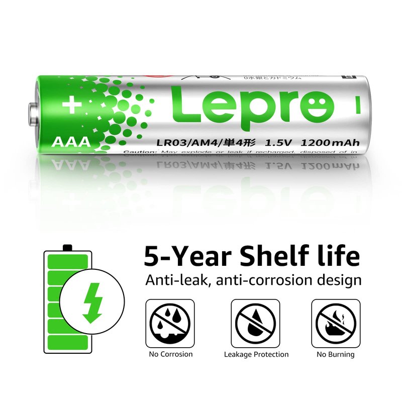 Lepro AAA Batteries 48 Pack, Triple A Batteries with Ultra Long-Lasting Power – High Performance, 1.5V Leak-Proof, Corrosion-Resistant Alkaline AAA Batteries, Ideal for Home & Office Devices