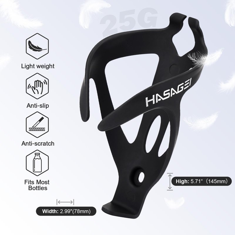 HASAGEI Bicycle Water Bottle Holder with 24 Oz Bottle, Durable Leak-Proof Non-Slip Design, Lightweight & Universal Fit for Mountain/Road Cycling Accessories