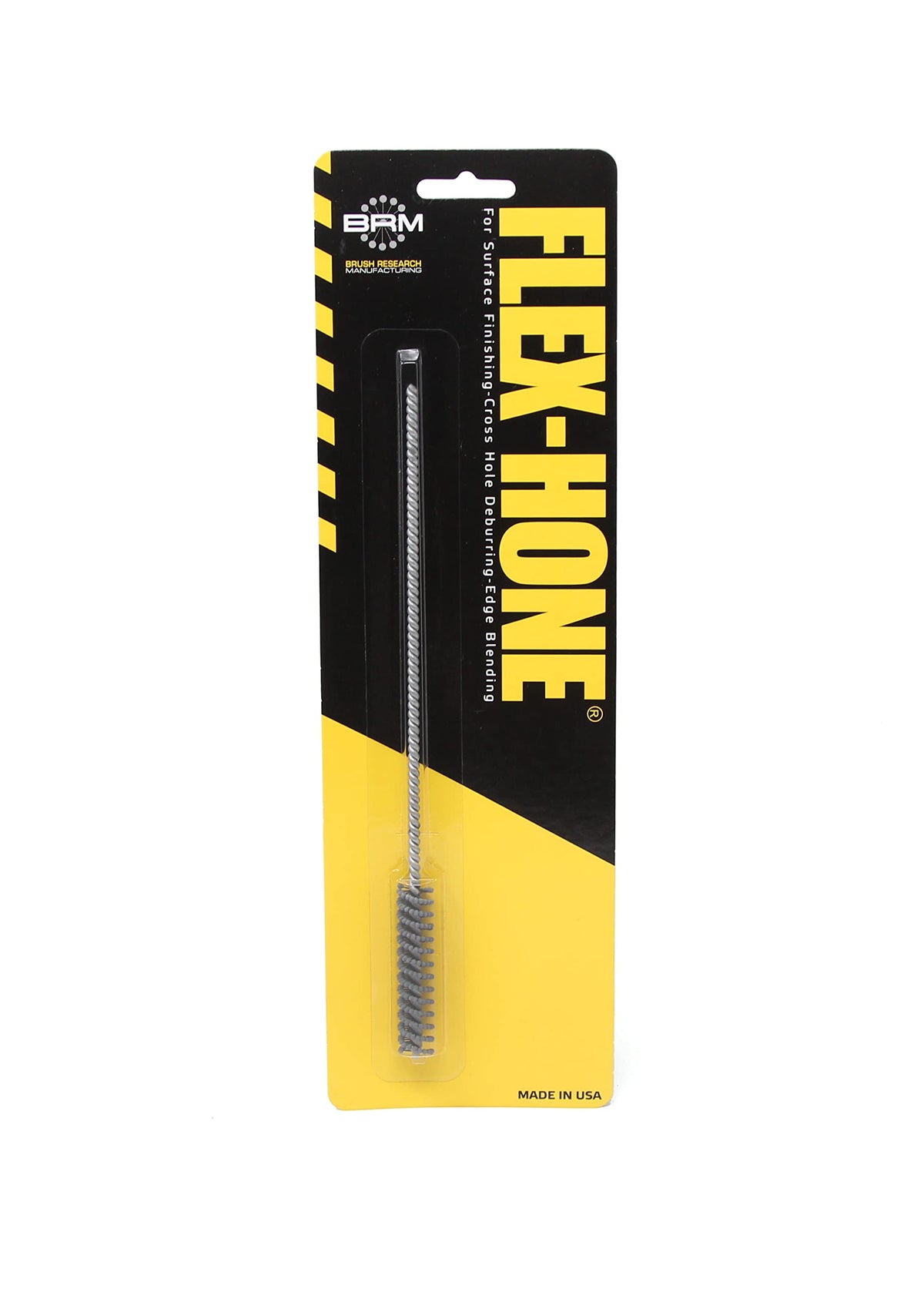 Brush Research BC95M12 FLEX-HONE®, 3/8" (9.5mm) Diameter, 120 Grit, Silicon Carbide, for Mild Steel, Stainless Steel, Cast Iron and Softer Ferrous Materials