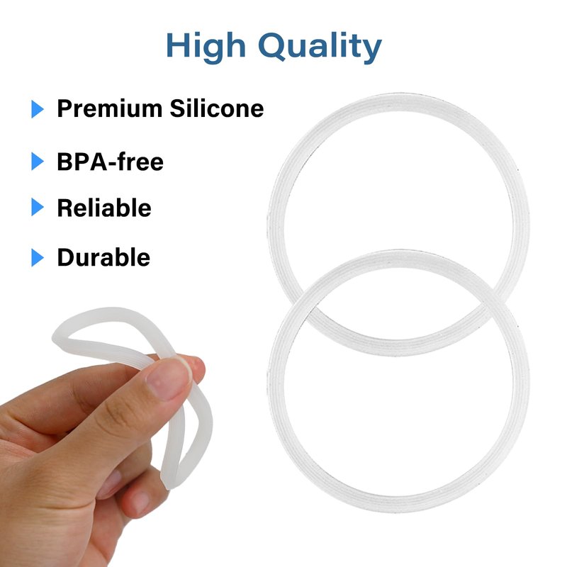 10 Pcs Water Bottle Gasket Replacement for Owala FreeSip 19/24/32/40oz,Silicone Lid Seal O Ring,Sealing Gaskets Replacement Accessories Compatible with Owala FreeSip Stainless Steel Cup(Clear)