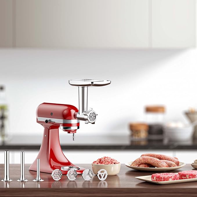 COFUN Meat Grinder & Slicer Shredder Attachments for KitchenAid
