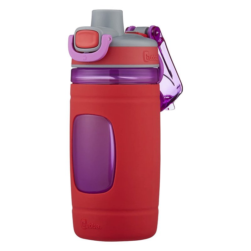 Bubba Leak Proof Flo Silicone Kids Water Bottle, 16 oz., Refresh Coral