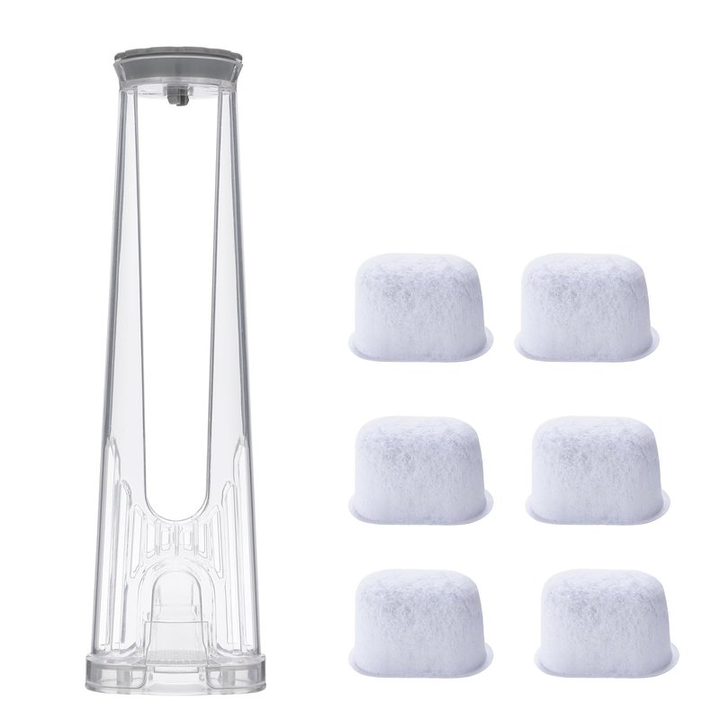 Water Filter Holder Starter Kit for Keurig 2.0 K-Express Essentials K-Supreme (Plus) K-Cafe K-Select K-Elite Brewers K-Slim, Water Reservoir Handle with 6 Filters