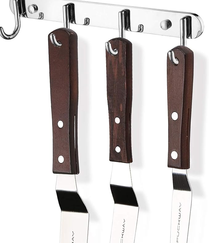 PUCKWAY Offset Cake Icing Spatula Set of 4, 4"-6"-8"-10"