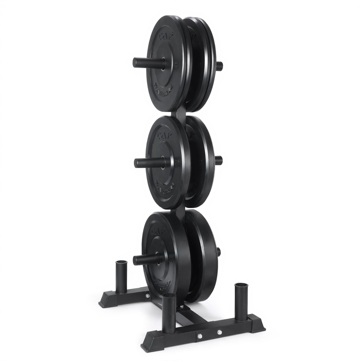 CAP 260lb Competition Olympic Bumper Plate Weight Set