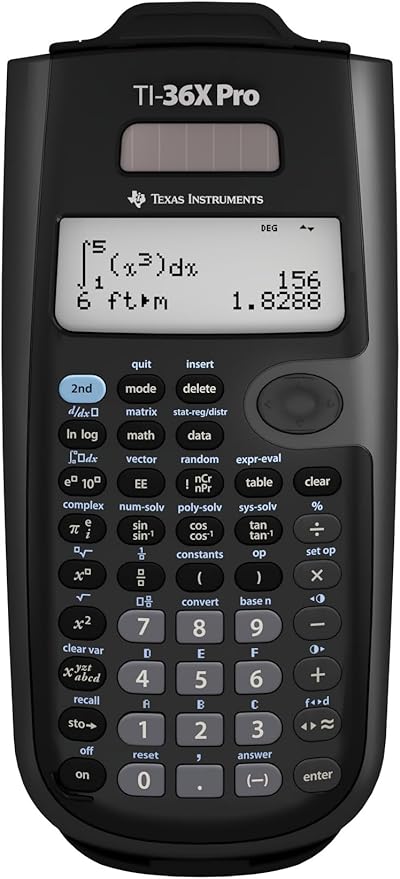 Texas Instruments TI-36X Pro Engineering/Scientific Calculator | 9.7 Inch | Black.