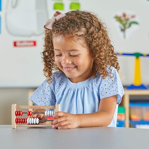 hand2mind Mini 20-Bead Wooden Rekenrek Class Set, Number Rack for Kids, Abacus for Kids, Counting Beads, Math Counters, Educational Toys for Elementary, Math Manipulatives (Set of 25)