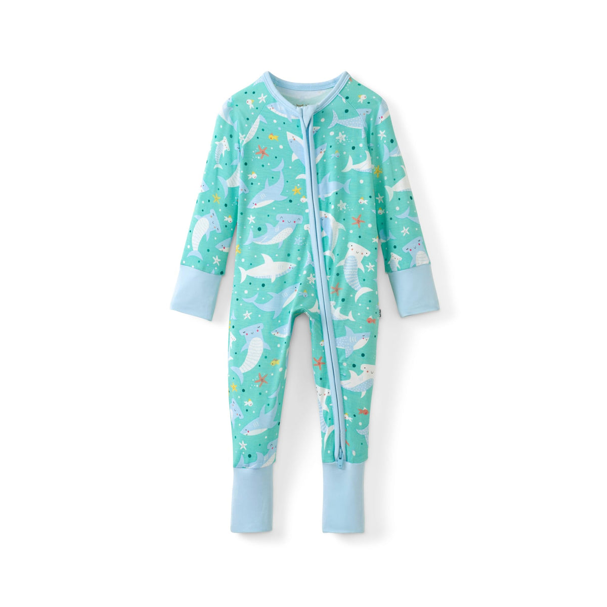 Little Sleepies Baby Pajamas, Blue Cookies & Milk, Newborn