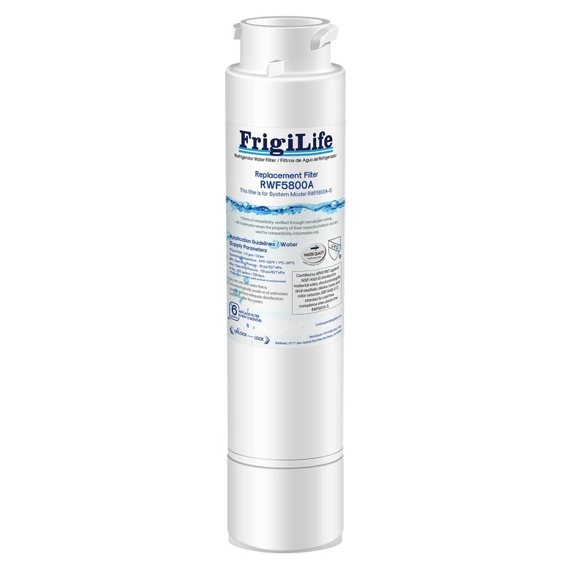 FrigiLife Refrigerator Water Filter Compatible with Frigidaire EPTWFU01, EWF02, Pure Source Ultra II, PureSource Ultra 2, GP006, SCWFTCTO, EPTWFUO1, TH-01, JO22, BO022, MR022, DE022, 1007, 1PACK