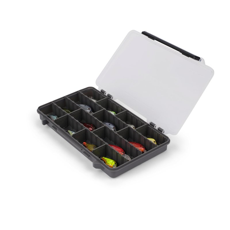 Plano StowAway 3700 Stow Tackle Box, 4 Pack, with Corrosion-Preventive Rustricor, Single Latch Design, Transparent DuraView Lid, Stackable Storage for Fishing Bait, Lures and Gear