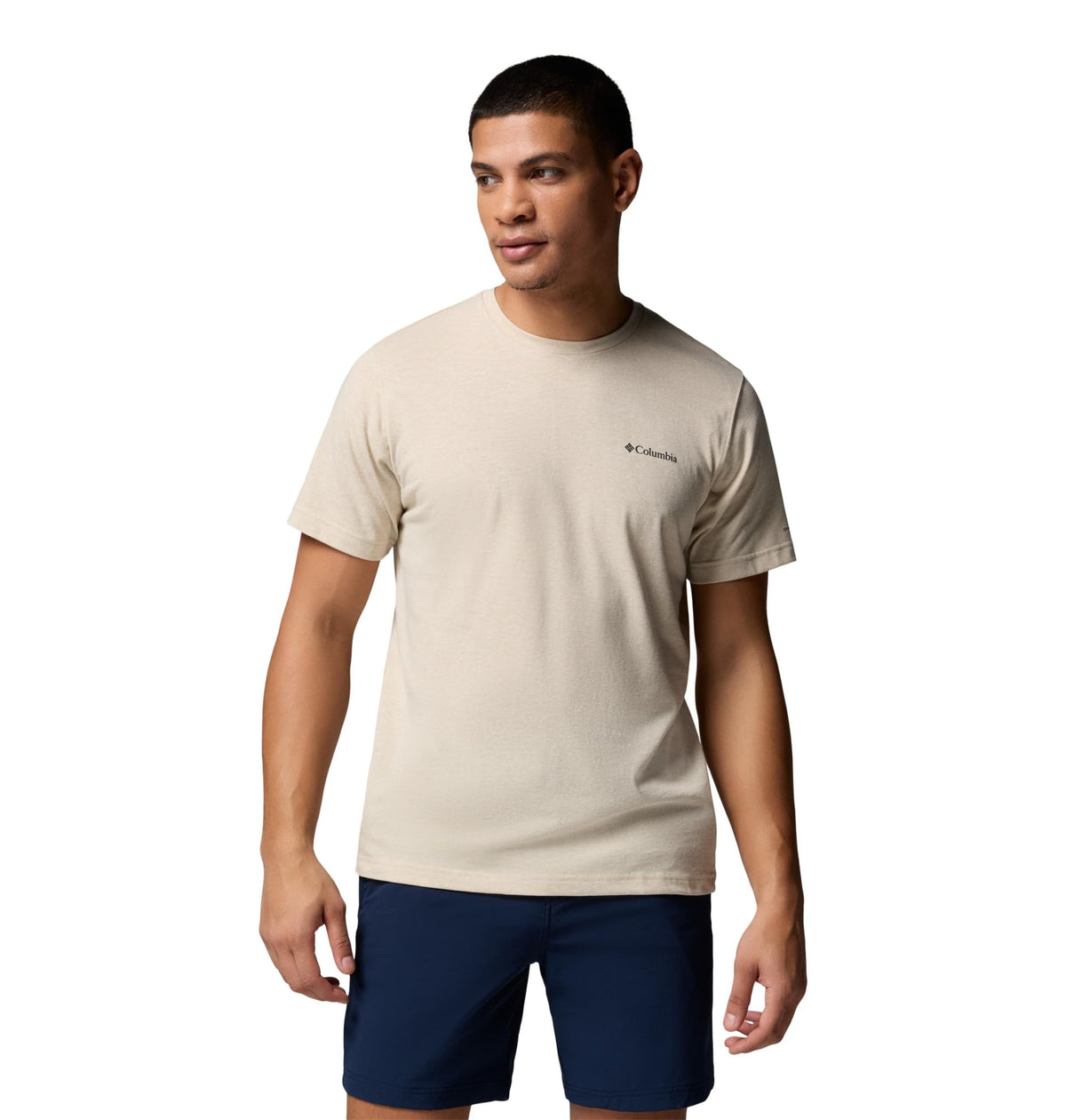 Columbia Men's Thistletown Hills Short Sleeve T-Shirt, Ancient Fossil Heather, 2X