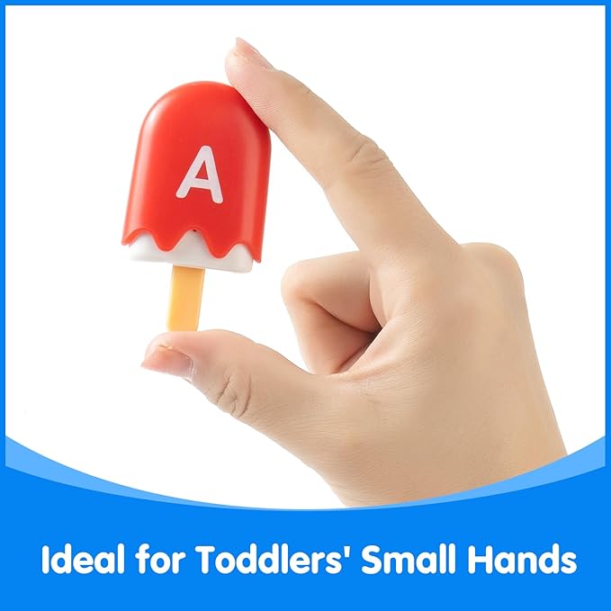 ABC Popsicles – Alphabet Learning Toys, Preschool Educational Toys for Classroom - Fun and Engaging Matching Game