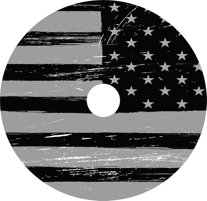 Kustom Cycle Parts Black and Grey American Flag Plastic Air Cleaner Console