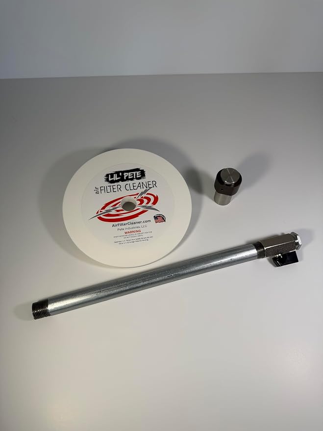 LIL PETE Air Filter Cleaner by Pete Industries – Cleans 1.5″–4″ ID Filters –