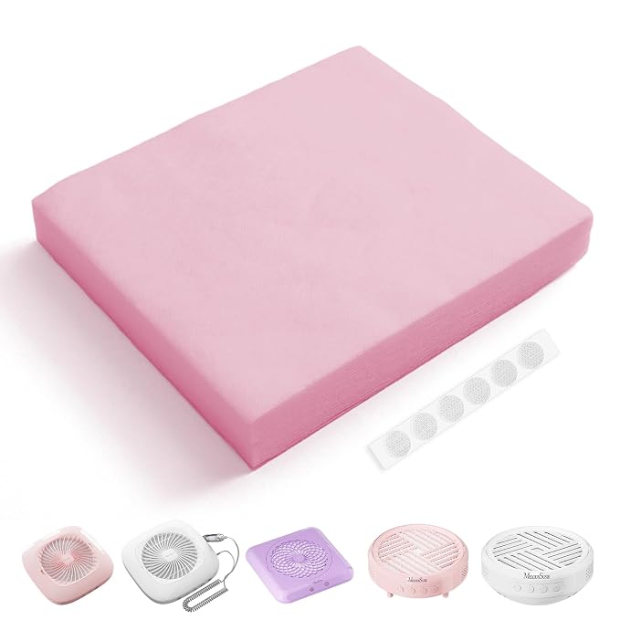 MelodySusie 200 Sheets Nail Dust Collector Filter Paper, Disposable Dust Vacuum