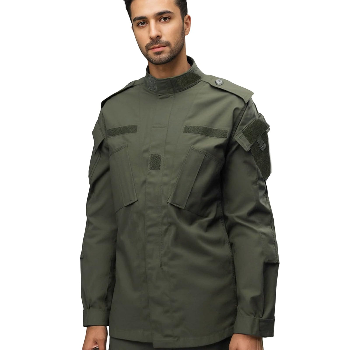 YKS JOOB Men's Tactical Combat Jacket and Pant Set Ripstop Military Uniform Outdoor Hunting Paintball Airsoft Casual Clothes Green XXXL