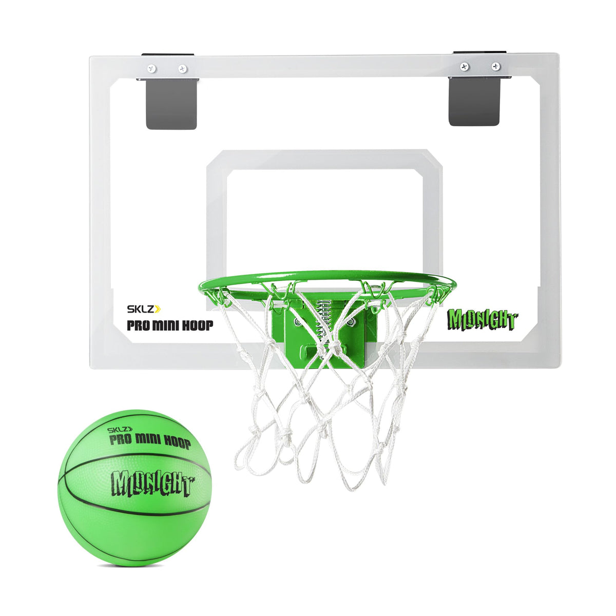 SKLZ Pro Mini Basketball Hoop with Ball, Glow in the Dark (18 x 12 inches)