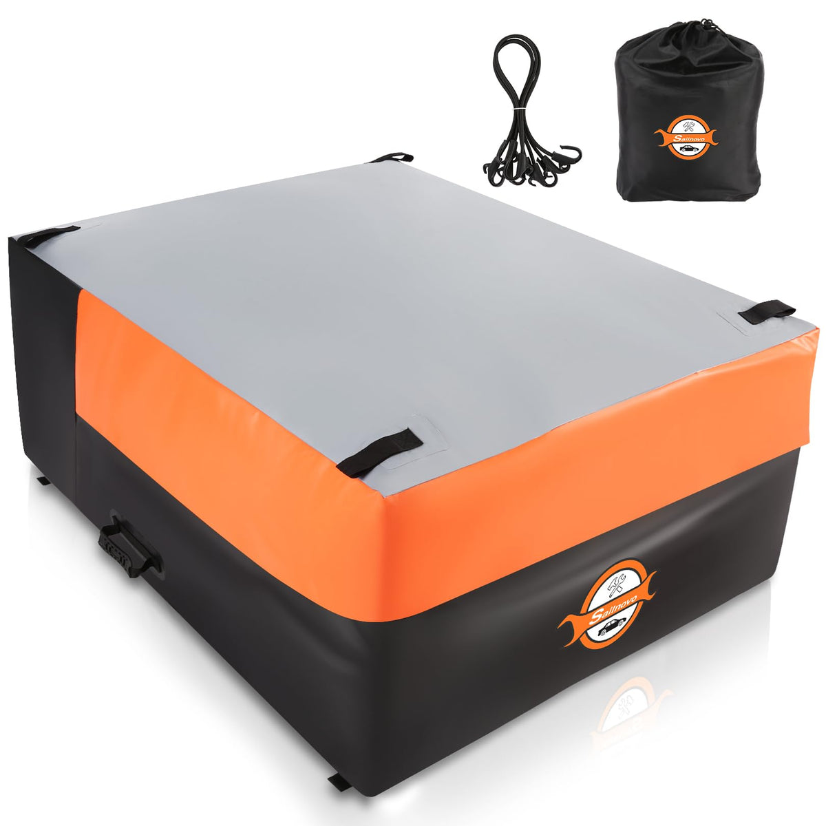 Sailnovo Truck Bed Cargo Bag, 38 Cubic ft Waterproof Cargo Bag for Truck Bed, Heavy Duty PVC Truck Cargo Bag Fits Any Truck Size with 6 Stretch Cord, Packing Bag (59''x48''x23'')