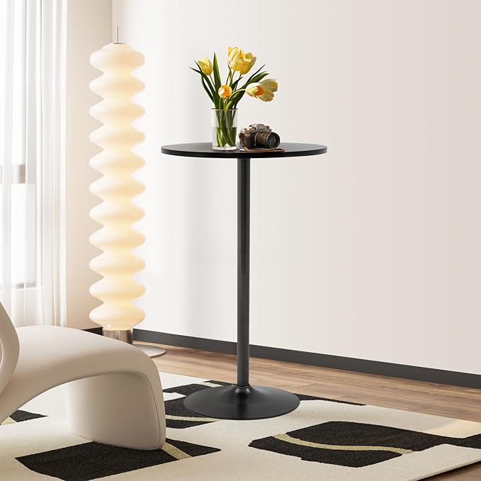 FDW Bistro Pub Table 2 Pack 40 Inch Height Cocktail Table Round Bistro Bar Table for Home and Kitchen Dining