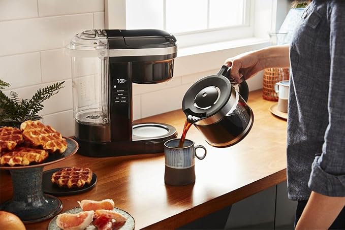 KitchenAid 12 Cup Drip Coffee Maker with Spiral Showerhead, KCM1208