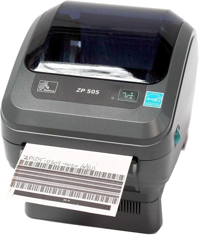 ZEBRA ZP505 Thermal Label Printer Ethernet Network Version (ZP505-0203-0020) (Renewed) Black