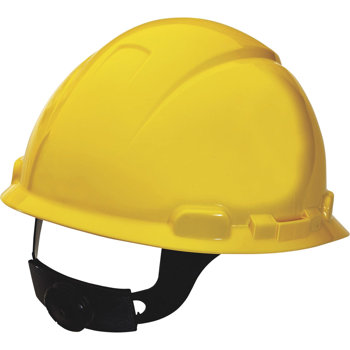 3M Non-Vented Hard Hat with Ratchet Adjustment, Medium, Yellow