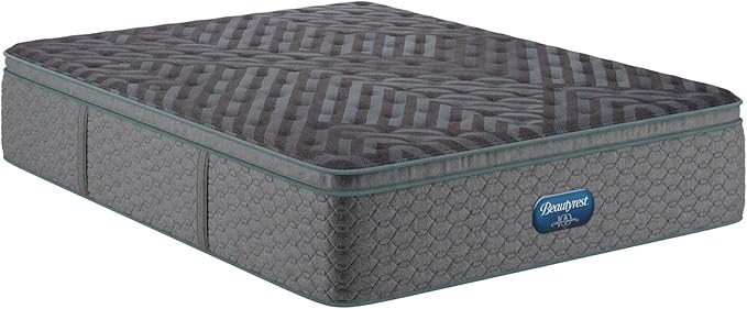 Beautyrest Days End Plush Pillow Top 14.75" Mattress - Twin - Cooling Tech, Supportive Durable Pocketed Coils, Pressure Relief, Motion Separation; 100 Night Sleep Trial and 10 Year Warranty