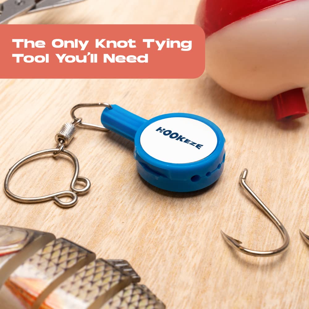 2023 Updated Design Hook Eze Fishing Gear Knot Tying Tool | Pack of 2 | Protect from Fish Hooks | Cool Gadgets | Ice & Fly Tie Fishing Gifts for Beginner Anglers - Green