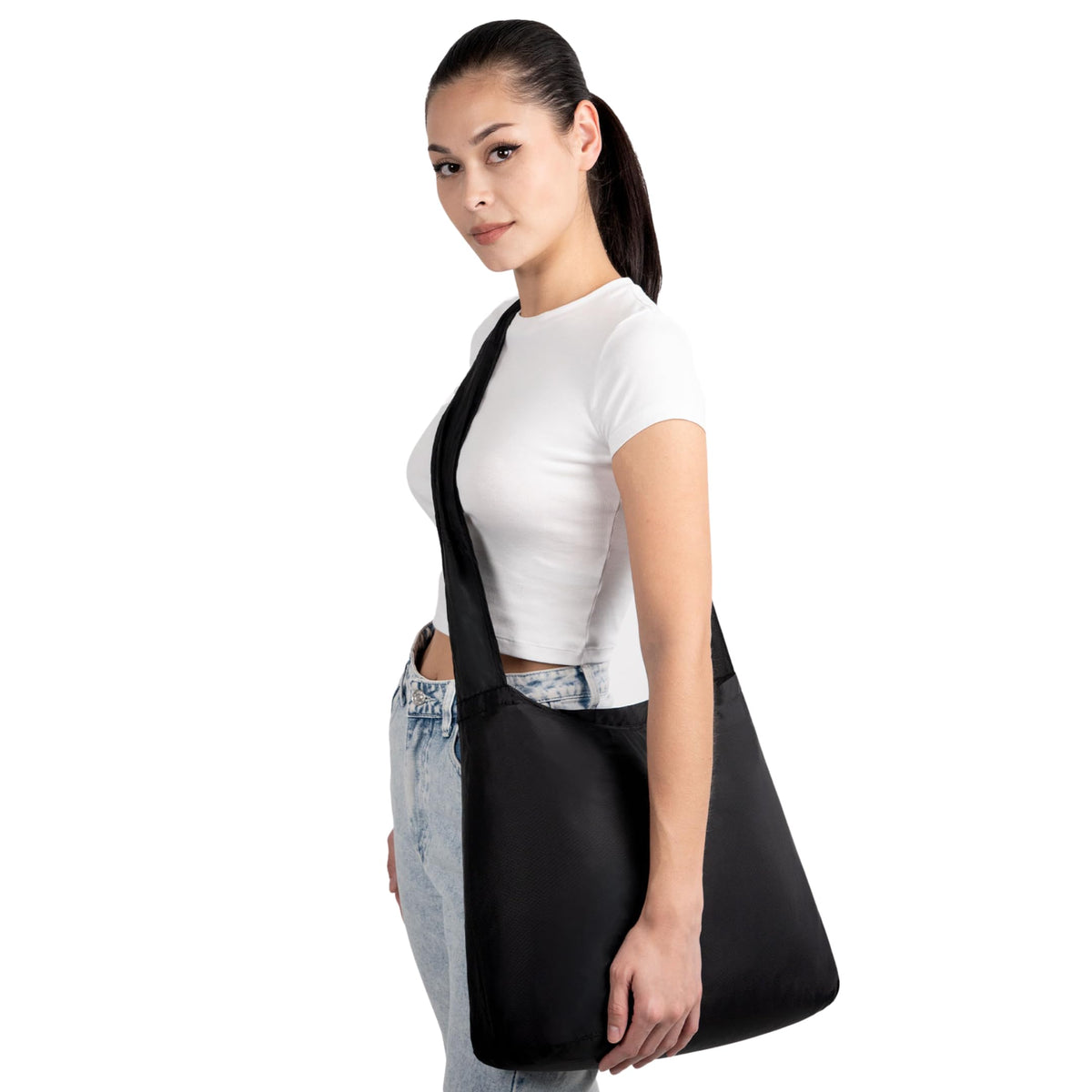 Nanobag Sling - Ultralight 19L Crossbody Bag for Women & Men, Packable Grocery, Travel & Shopping Bag for Everyday Use