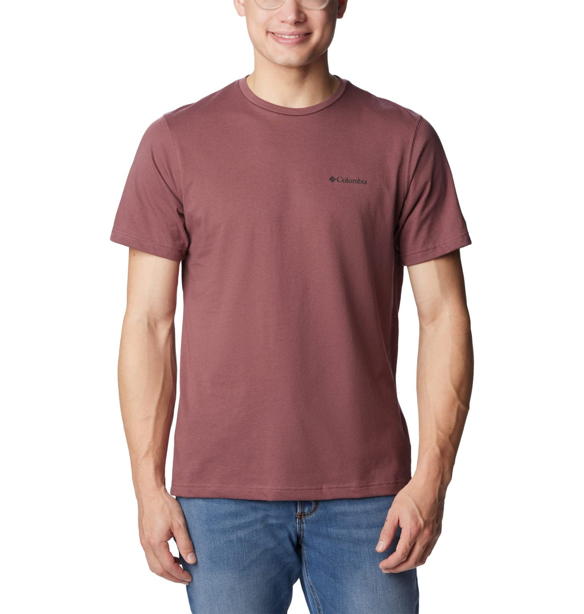 Columbia Men's Thistletown Hills Short Sleeve, Light Raisin, Large Tall