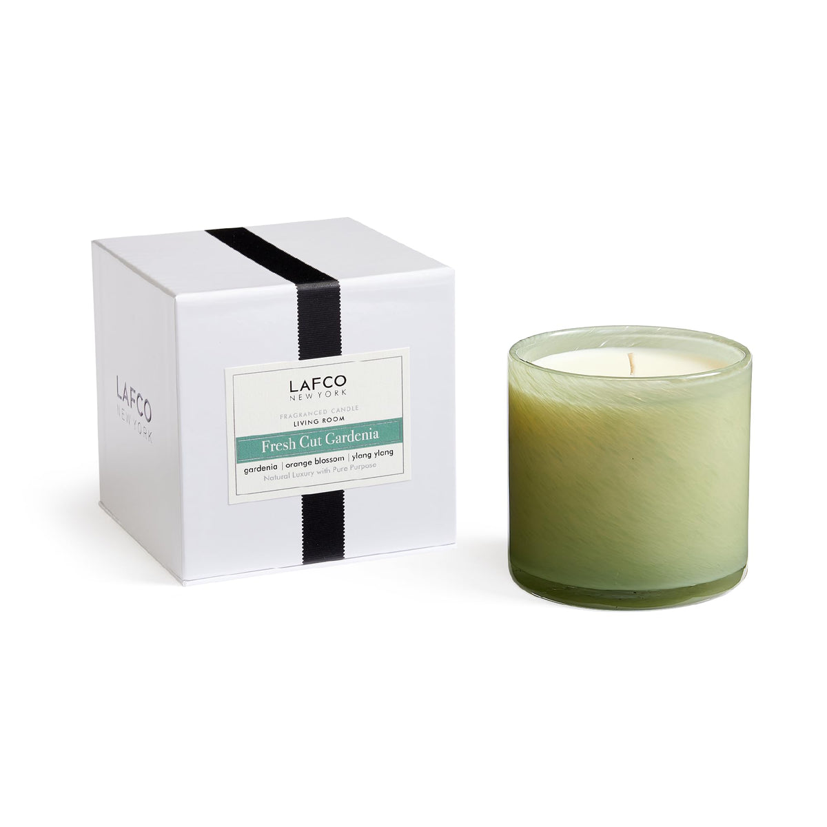 LAFCO New York Signature Candle, Star Magnolia - 15.5 oz - 90-Hour Burn Time - Reusable, Hand Blown Glass Vessel - Made in the USA