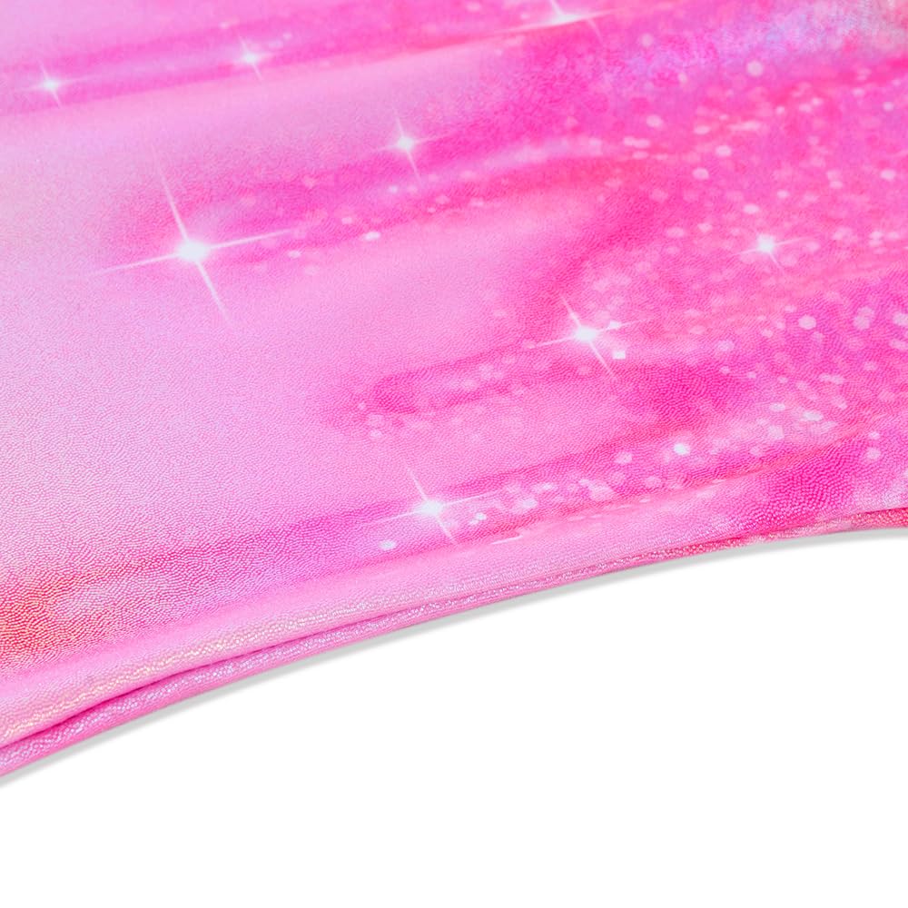 Gymnastics Leotards for Girls Toddler Ballet Dance Tumbling Outfits 4t 5t Kids Sleeveless Gymnastic Biketard with Shorts Sparkly Dancwear Unitards Clothes Bodysuit (Pink Glitter, 4-5T)