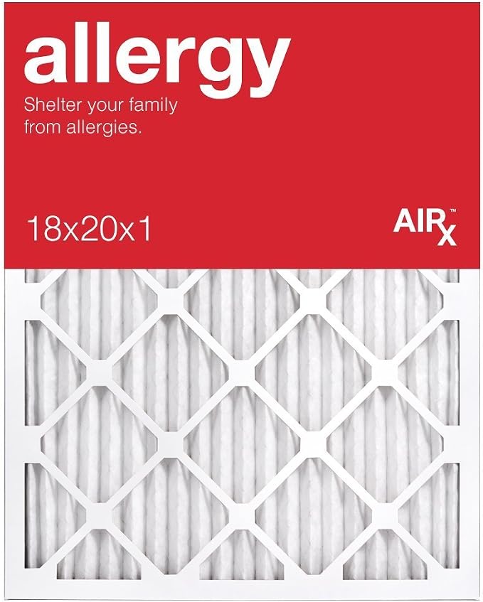 AIRx Filters Allergy MERV 11 AC Furnace Pleated Air Filter Replacement Box of 6