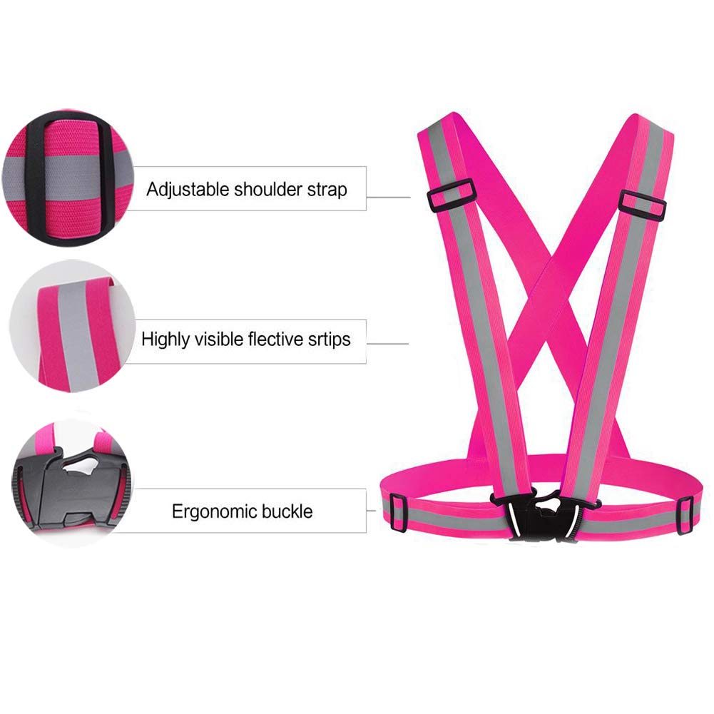 Awnuuw Reflective Vest Running Gear 3Pack, Adjustable Safety Vests