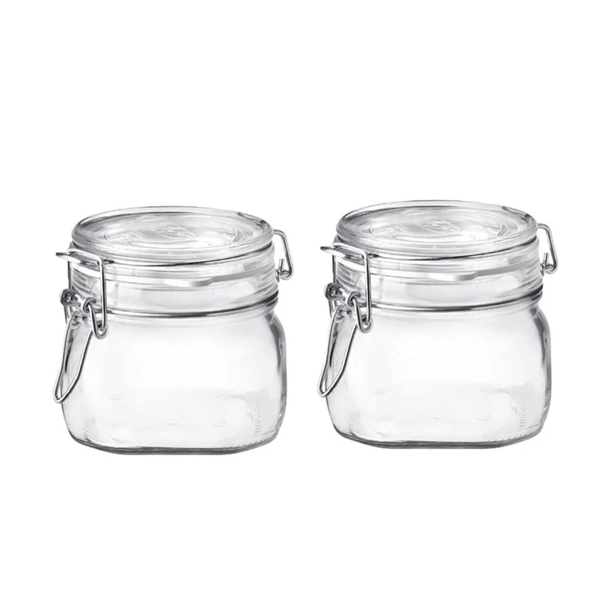 Bormioli Rocco Fido Glass Jars, 50.75 Oz - Clear, Set of 2