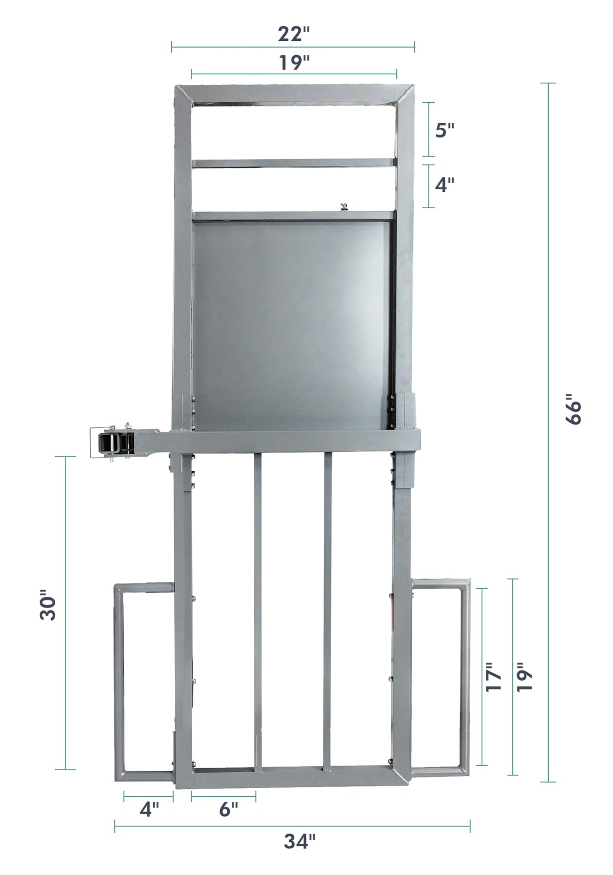 Hitch Rack for Electric Trike Foldable Steel Alloy Trailer Tricycle Hitch Rack Carrier, 500 lb. Capacity