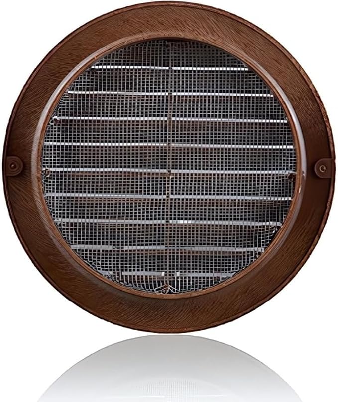 VENTS-US - 6" Brown Round Plastic Vent Cover -