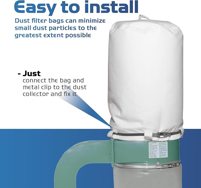 70333 Dust Collector Bag, fit for POWERTEC DC-1512, Vacuum & Dust Collector Bags